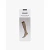 Wolford Womens 7005 Black Graphic-pattern Woven Knee-highs In 7005 Black