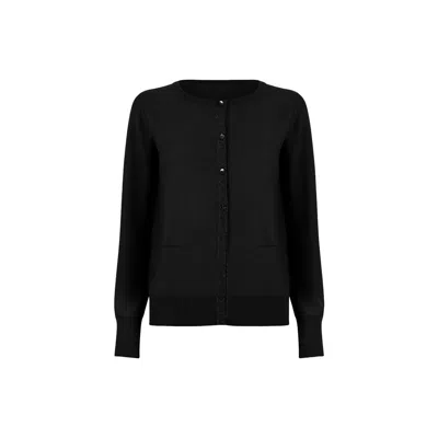 Wolford Merino Blend Cardigan In Black