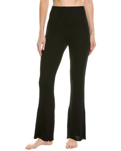 Wolford Merino Rib Wool Trouser In Black