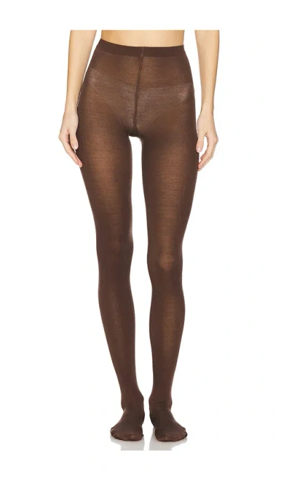 Wolford Merino Tights In Brown