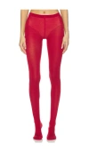 Wolford Merino Tights In Red