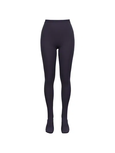 Wolford Merino-blend Tights In Purple