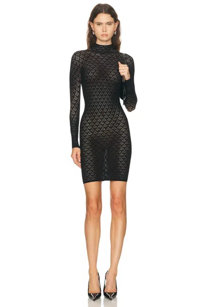 Wolford Mermaid Net Dress In Black