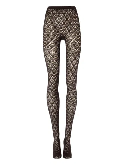 Wolford Mermaid Net Tights In Black