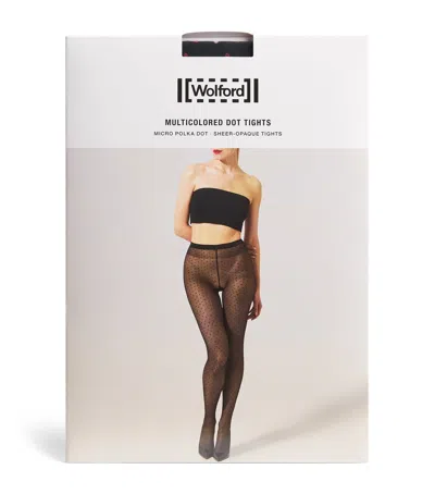 Wolford Micro Polka Dot 20 Tights In Brown