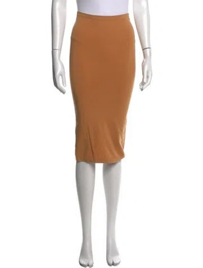 Pre-owned Wolford Midi Length Skirt In Neutral