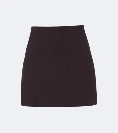Wolford Midnight Grace Jersey Mini Skirt In Brown