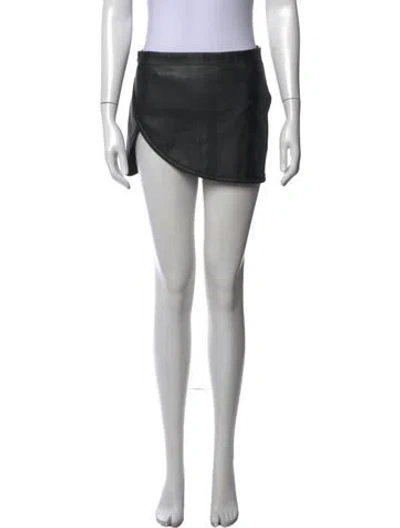 Pre-owned Wolford Mini Skirt In Black