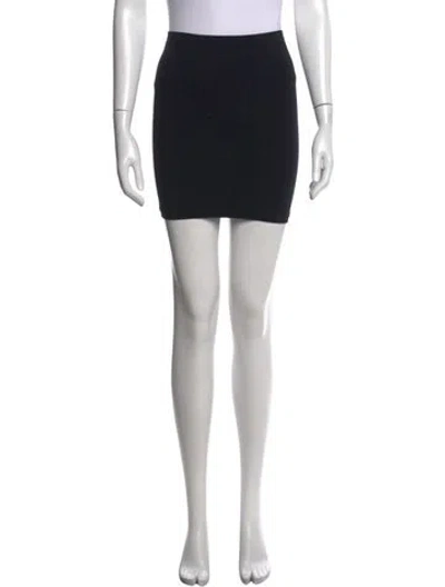 Pre-owned Wolford Mini Skirt In Black