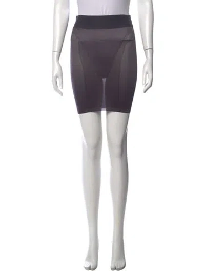 Pre-owned Wolford Mini Skirt In Purple