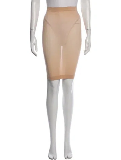Pre-owned Wolford Mini Skirt W/ Tags In Neutral
