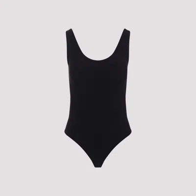 Wolford Mini Slash String Bodysuit In Black