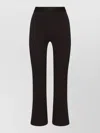 Wolford Modern Flared Jersey Trousers In Brown