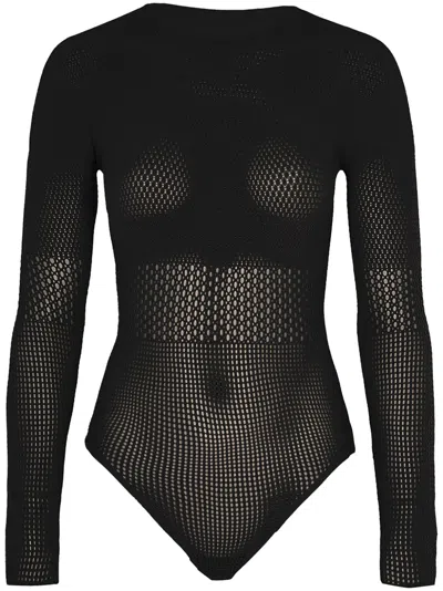 Wolford Mosaic Net Bodysuit