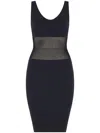 Wolford Mosaic Net Dress In Black