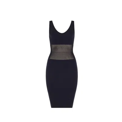 Wolford Mosaic Net Dress In Black