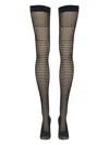 Wolford Mosaic Net Tights In Black