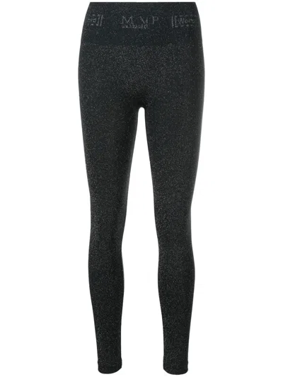 Wolford Mvp Metallic Leggings In Black