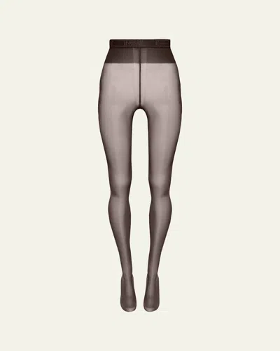 Wolford Neon 40 Semi-sheer Tights In Black