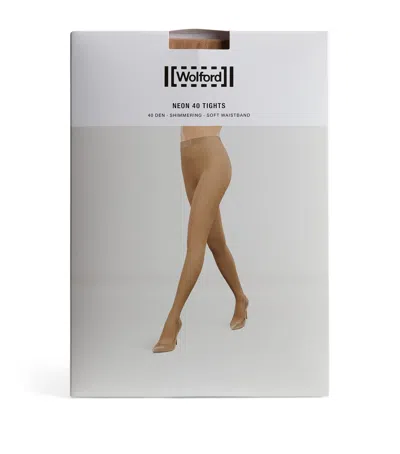 Wolford Neon 40 Tights In Beige