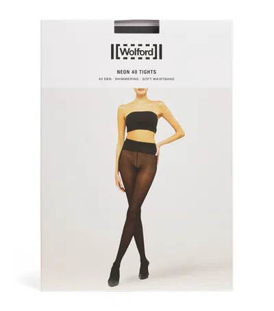 Wolford Neon 40 Tights In Brown