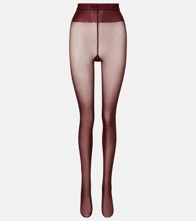 Wolford Neon 40 Tights In Red