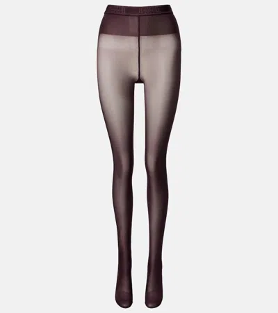 Wolford Neon Tights In Brown
