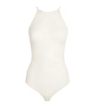 Wolford Net Daisy Bodysuit In Ivory