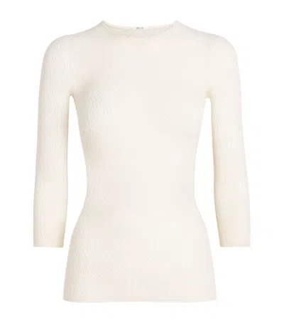 Wolford Net Daisy Top In Neutral