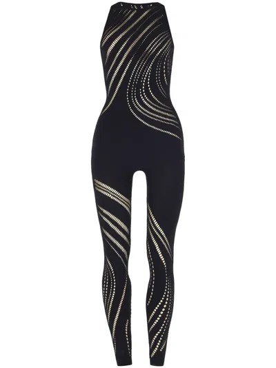 Wolford Net Jumpsuit In Black