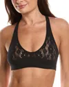 Wolford Net Lace Racerback Bralette In Black