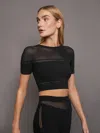 Wolford Net Lines Bodysuit In Black