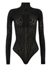 Wolford タートルネック ボディスーツ In Black