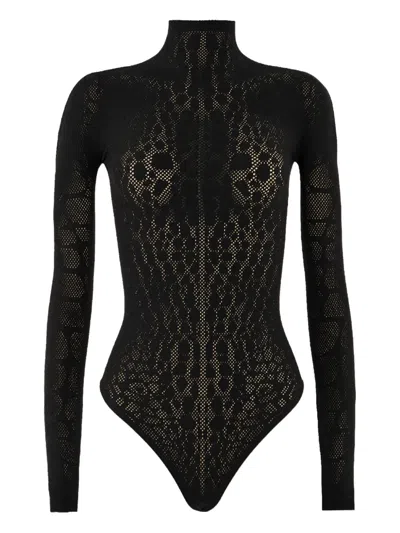 Wolford タートルネック ボディスーツ In Black
