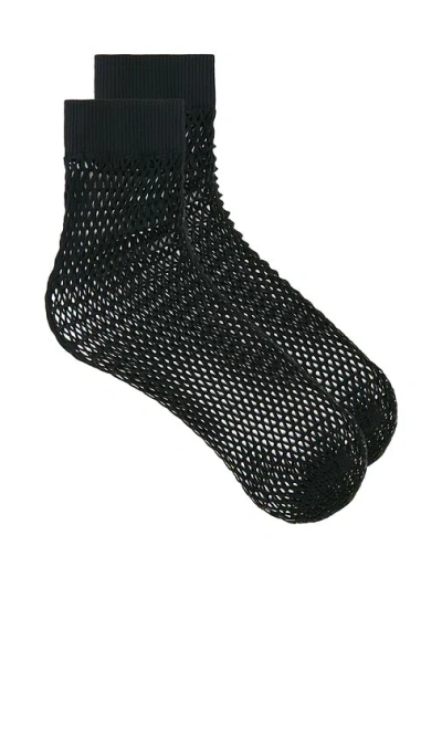 Wolford Net Socks In Black