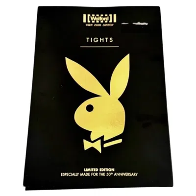 Pre-owned Wolford New  X Playboy Limited Edition Bunny Tights Size S - Rare Limited Edition In Black
