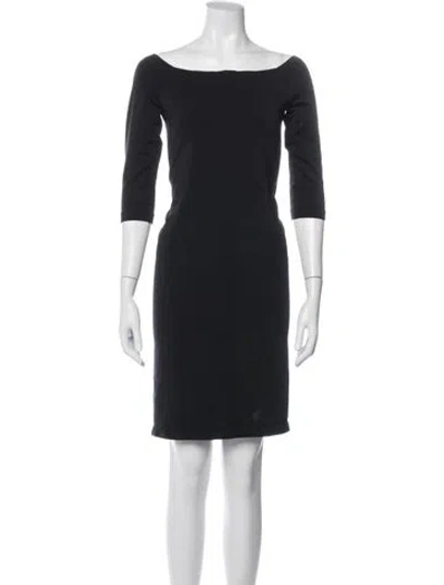 Pre-owned Wolford Nylon Knee-length Dress In Blue