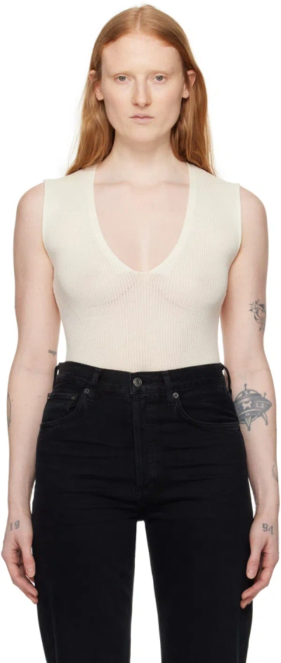 Wolford Off-white Aurora Bodysuit In 1051 Ecrue
