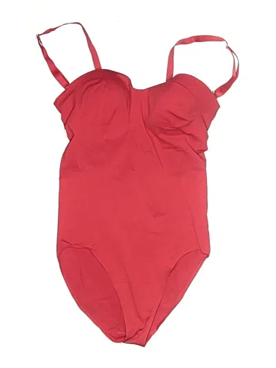 Pre-owned Wolford One Piece Swimsuit In Red