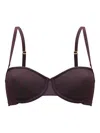 Wolford Opaque-effect Bra In Purple