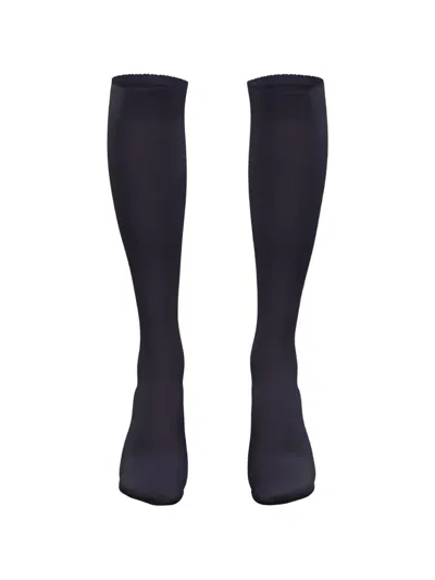 Wolford Orchid 50 Knee-high Socks In Blue