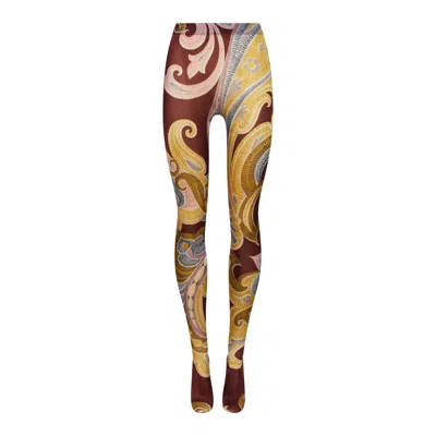 Wolford Paisley Baroque Tights In Multi