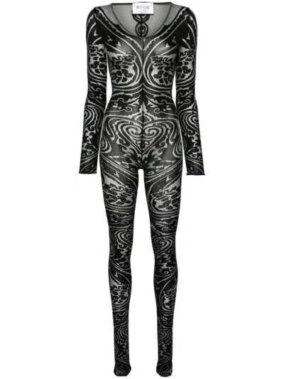 WOLFORD PAISLEY TATTOO CATSUIT