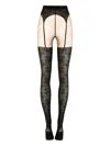 Wolford Passion Flower Tights In Black