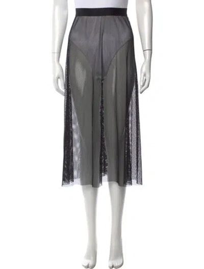 Pre-owned Wolford Patterned Midi Length Skirt In Multi