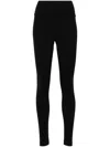 Wolford Midnight Grace Front-slit Jersey Leggings