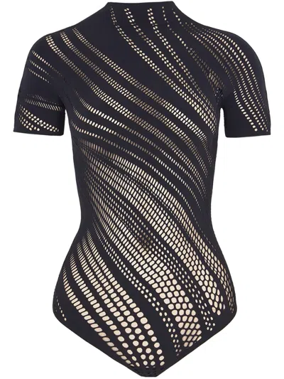 Wolford Perforierter Body In Black