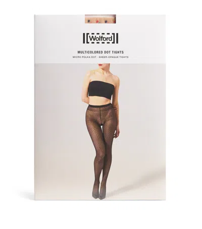 Wolford Polka Dot Tights In Brown