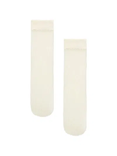 Wolford Polka-dot Net Socks In White