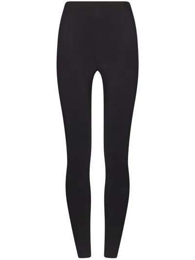 Wolford Polyamide Scuba High-waisted Seamless Leggings In Black